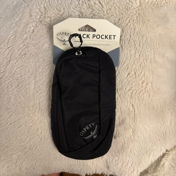 Osprey Zippered Pack Pocket, Black - Picture 5 of 7